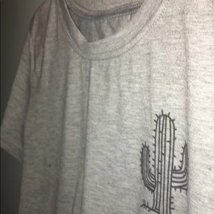 gray cactus shirt